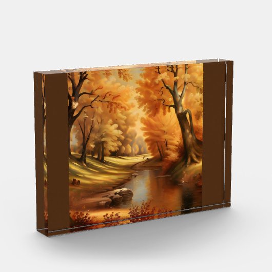 Autumn River Tree Fotoblokken (Links)
