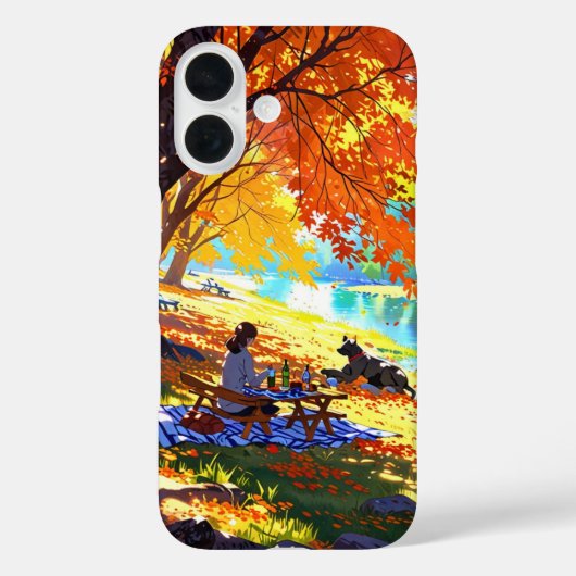 Autumn Riverside Picnic Case-Mate iPhone Case (Achterkant)
