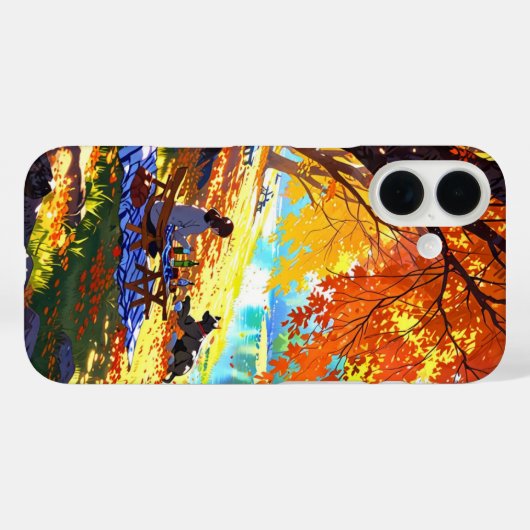 Autumn Riverside Picnic Case-Mate iPhone Case (Achterkant (horizontaal))