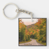 Autumn Road Acrylische Sleutelhanger (Voorkant)