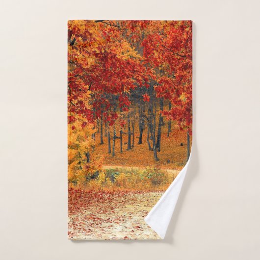 Autumn Road Bad Handdoek (Handdoek)