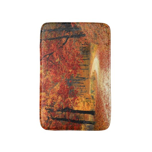 Autumn Road Badmat (Voorkant Verticaal)