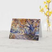 "Autumn Road" Blank Kaart (Gele Bloem)