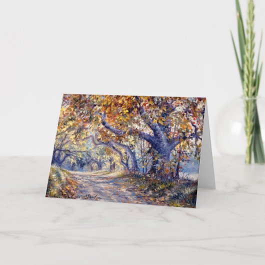 "Autumn Road" Blank Kaart (Voorkant)