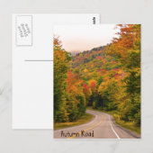 Autumn Road Briefkaart (Voorkant / Achterkant)