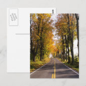 Autumn Road Briefkaart (Voorkant / Achterkant)