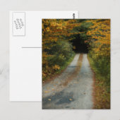 Autumn Road briefkaart (Voorkant / Achterkant)