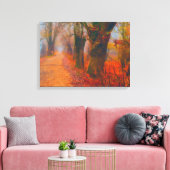 Autumn Road door Forest Wall Art Canvas Afdruk (Insitu (Woonkamer))