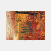 Autumn Road Fleece Deken (Voorkant (Horizontaal))