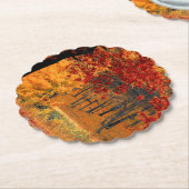 Autumn Road Kartonnen Onderzetters (Gekanteld)