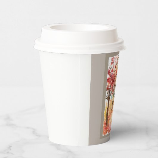 Autumn Road Papieren Bekers (Rechts)