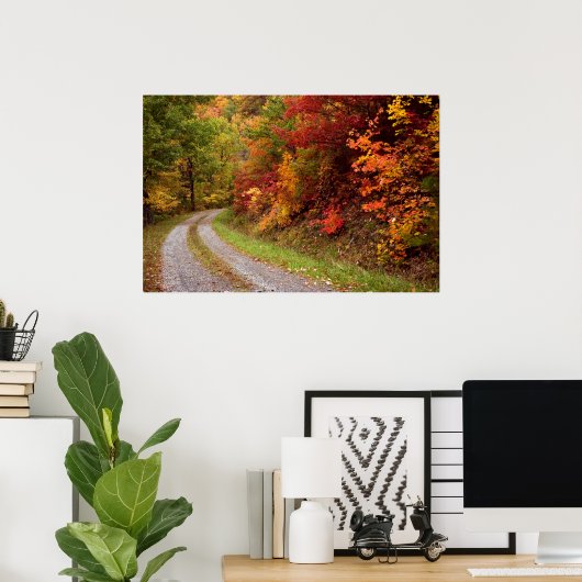 Autumn Road Print (Thuiskantoor)