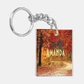 Autumn Road Sleutelhanger (Voorkant Links)