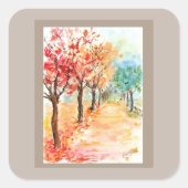 Autumn Road sticker (Voorkant)