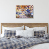 'Autumn Road' Stretched Canvass Print (Insitu (Slaapkamer))