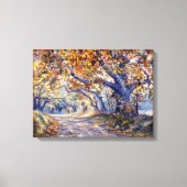 'Autumn Road' Stretched Canvass Print (Voorkant)