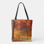 Autumn Road Tote Bag (Achterkant)
