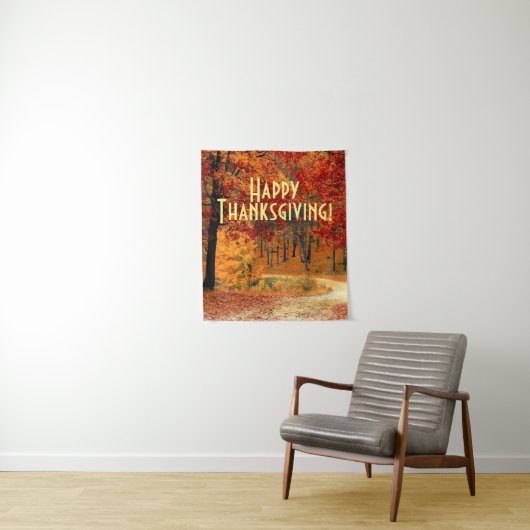 Autumn Road Wandkleed (In situ)