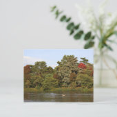 Autumn, Roath Park Lake, Cardiff Briefkaart (Staand voorkant)