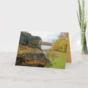 Autumn Rock Best Friend Birthday Card Kaart