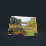 Autumn Rock Beste Vriend Verjaardag Kaart<br><div class="desc">Autumn Herfst Rock Design Beste Vriend Verjaardag Kaart</div>