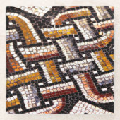 Autumn Roman Mosaic Glazen Onderzetter (Voorkant)