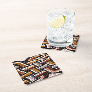 Autumn Roman Mosaic Kartonnen Onderzetters