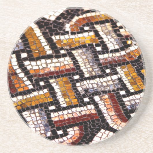 Autumn Roman Mosaic Zandsteen Onderzetter (Voorkant)