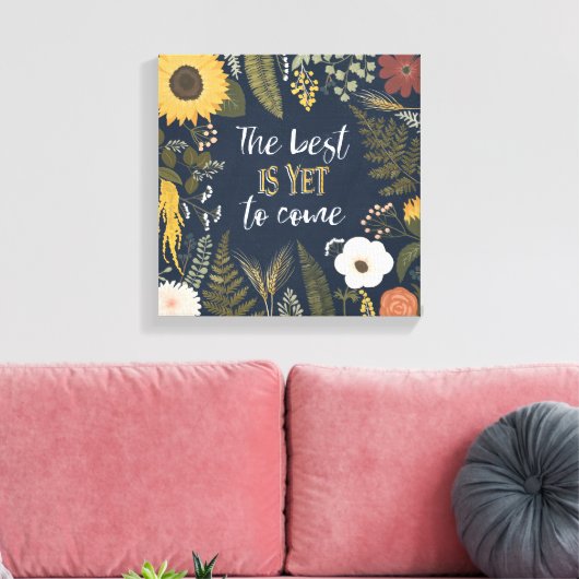 Autumn Romance | The Best is Yet To Come Canvas Afdruk (Insitu (Woonkamer))