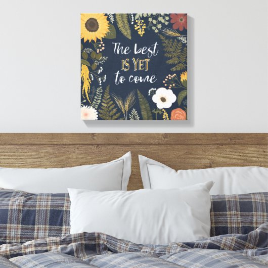 Autumn Romance | The Best is Yet To Come Canvas Afdruk (Insitu (Slaapkamer))
