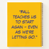 Autumn Roots, Fresh Starts – Back to School Notitieboek (Achterkant)