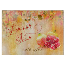 Autumn Rosh Hashanah Hebrew Challah Snijplank