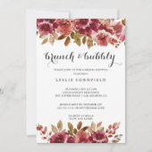 Autumn Rustic Brunch & Bubble Vrijgezellenfeest Kaart (Voorkant)