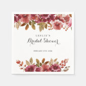 Autumn Rustic Brunch & Bubble Vrijgezellenfeest Servet (Voorkant)