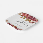 Autumn Rustic Brunch & Bubbly Bridal Shower Papieren Bordje (Gebogen)