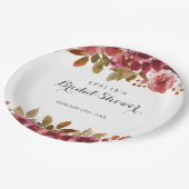 Autumn Rustic Brunch & Bubbly Bridal Shower Papieren Bordje (Gekanteld)