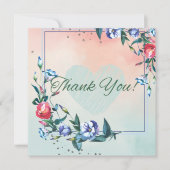 Autumn Rustic Burgundy Calligraphy Flat Wedding P Kaart (Voorkant)