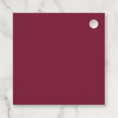 Autumn Rustic Burgundy Navy Modern Weddenschap Wel Bedankjes Labels (Achterkant)