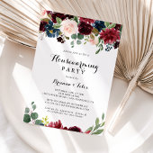 Autumn Rustic Calligraphy Housewarming Party Kaart