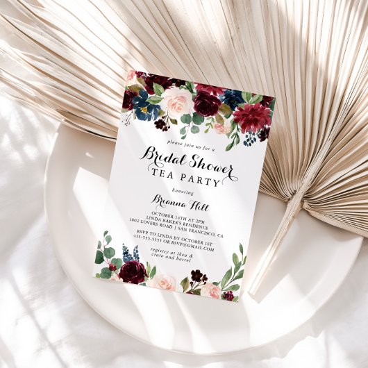 Autumn Rustic Calligraphy Vrijgezellenfeest Tea Pa Kaart