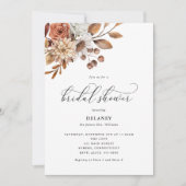 Autumn Rustic Floral, Vrijgezellenfeest Kaart (Voorkant)