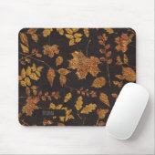 Autumn Rustic Golden Leaves Elegant Herfst Muismat (Met muis)