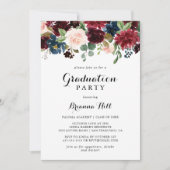 Autumn Rustic Modern Calligraphy Graduation Party Kaart (Voorkant)
