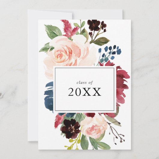 Autumn Rustic Modern Calligraphy Graduation Party Kaart (Achterkant)