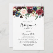 Autumn Rustic Modern Calligraphy Retirement Party Kaart (Voorkant)
