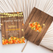 Autumn Rustic Pumpkin Patch Birthday Kaart