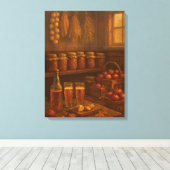 Autumn’s Reward - Golden Harvest Celebration Canvas Afdruk (Insitu (Houten vloer))