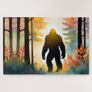 Autumn Sasquatch kleurrijk landschap Legpuzzel