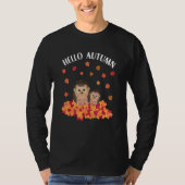 Autumn sayings cute hedgehog t-shirt (Voorkant)