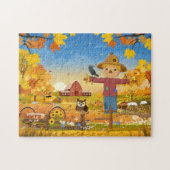 Autumn Scarecrow Jigsaw Puzzel (Horizontaal)
